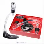 Décanteur Aérateur de Vin avec Support – Service Rapide et Élégant