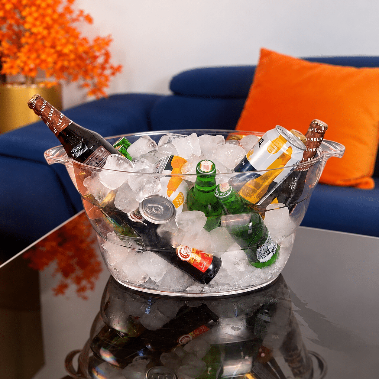 Seau à Glace Transparent – 13,5 L