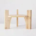 Distributeur à Boissons en Verre Ambré & Support Sculptural – 3,5 L